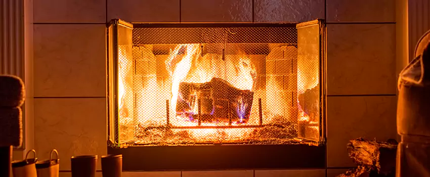 Mendota Hearth Landscape Fireplace Installation in Altoona, Pennsylvania